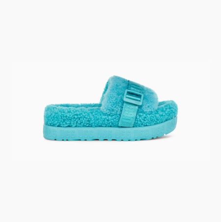 UGG Fluffita Light Blue Slippers for Women (KEUF82146)